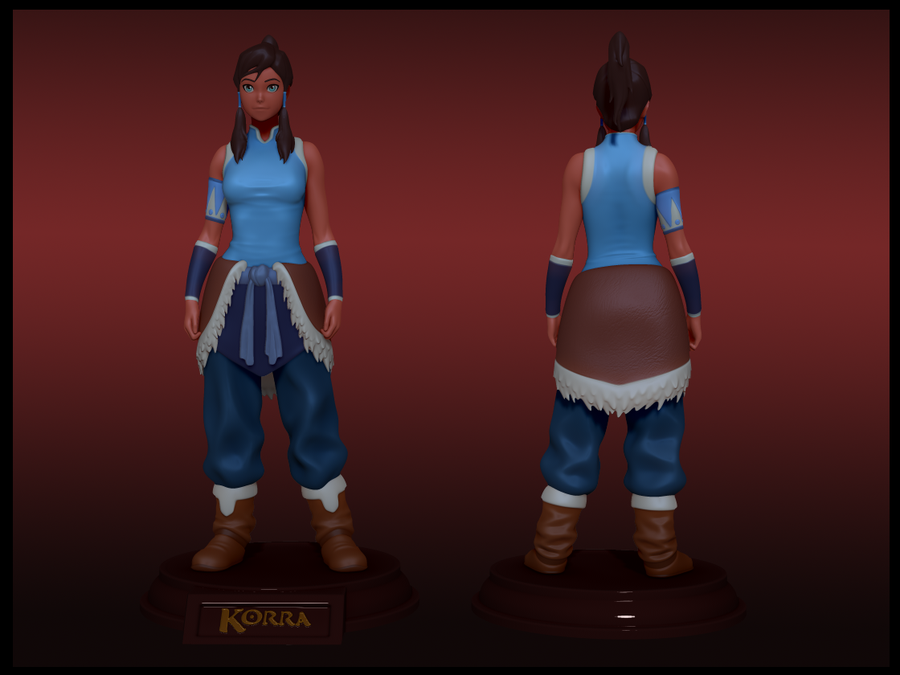 masksarehot:  Amazing 3D sculpt &amp; print Korra fanart by deviantARTist UsmanHayat