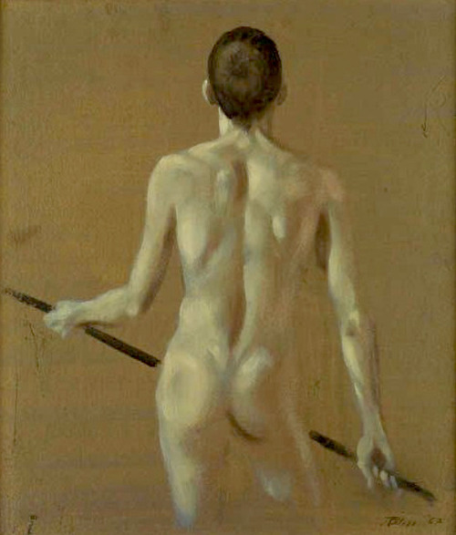 Robert Bliss, Male Nude Seen From Behind, 1962
