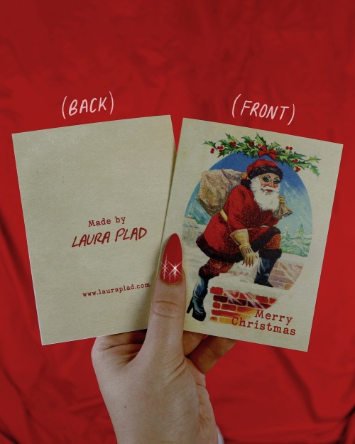 Drag queen Santa Christmas cards are now available in my personal shop!! ✨⠀⠀They’re 5.5&quot; x 4&qu