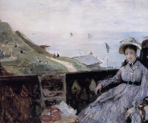 On the Terrace, 1874, Berthe MorisotMedium: oil,canvashttps://www.wikiart.org/en/berthe-morisot/on-t