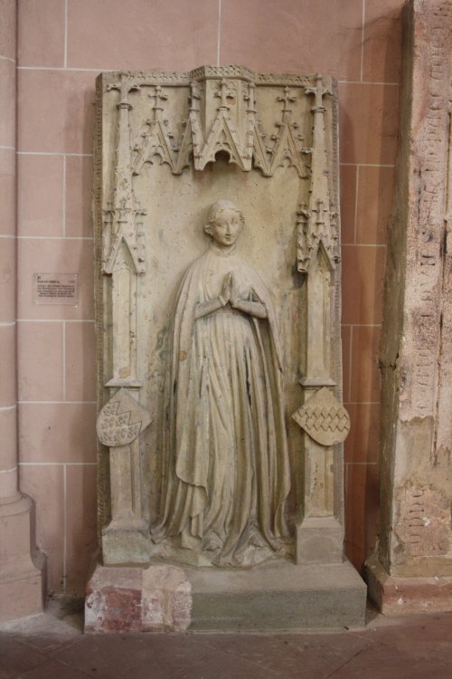 Tomb epitaph of Anna von Dalberg (d. 1401) Oppenheim, Katharinenkirche