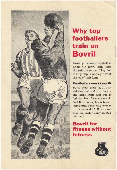 footysphere:  Football and bovril a match made in heaven and one that’s been a staple of the British