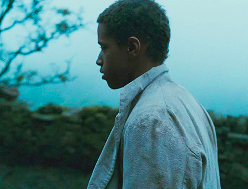 blacksinperiodfilms:Solomon Glave as Young Heathcliff in Wuthering Heights (2011)