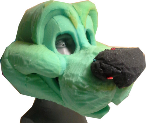 Basic Toony Canine Expanding Fursuit Costume Foam Head Base 