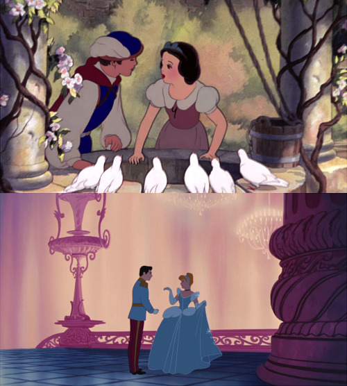 sisterofasnowqueen:kellycuppycake:Disney princesses meeting their princes for the first time.it prog