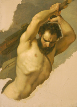 Giuseppe Bezzuoli Male Figure Study,