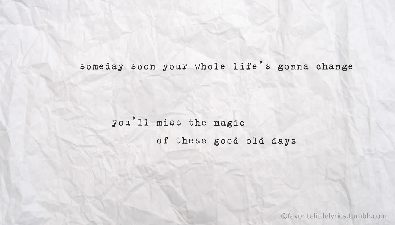 Macklemore – Good Old Days Lyrics