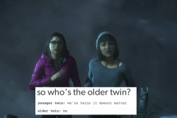 jennifero77:  Until Dawn + text posts. How many of these are there now? I don’t know I thought I’d give it a try:&gt; 