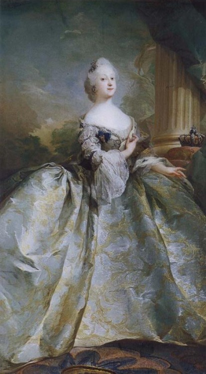 Louise of Great Britain,Queen of Denmark and Norway by Carl Gustaf Pilo, 1751