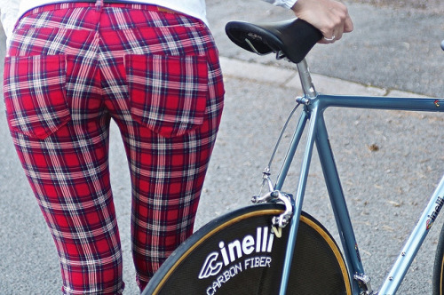 tmarkee: Tartan x Cinelli Laser by Bici crono on Flickr. Hard tail