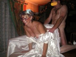 fuckthebride:  amateur wedding dress bride sex