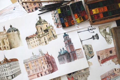 archatlas: Cover for Yandex to the 760th Anniversary of Lviv by Dmitry Ligay