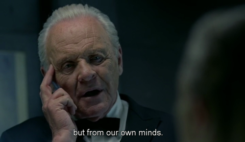 wanderthisworld: ex-libris-blog:   “Tell me, Dolores, did you find what you were looking for?” Dr. Robert Ford & Dolores Abernathy, Westworld ep. 10 ‘The bicameral mind’   #favoriteactor 