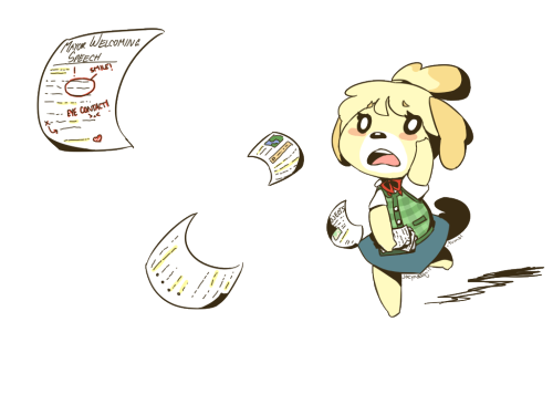 jacyndaquil:transparent isabelle so you can have your adorable secretary chase papers all over your 