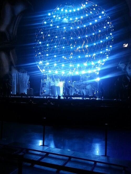gagabitchasstrick:  fuckyeahladygaga:  Gaga’s stage is being set up for her opening