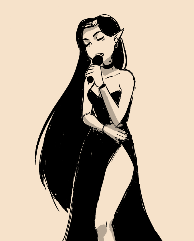 childofsquid2: Marceline got that late night jazz singer, sprawled on the piano vibes 