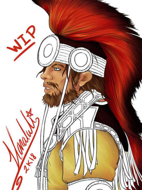 Just gonna post this WIP now because I saved the beadwork and background for last so who knows when 