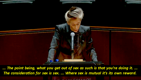exgynocraticgrrl:Catharine MacKinnon explaining the transactional model of sex/uality : “Sex i