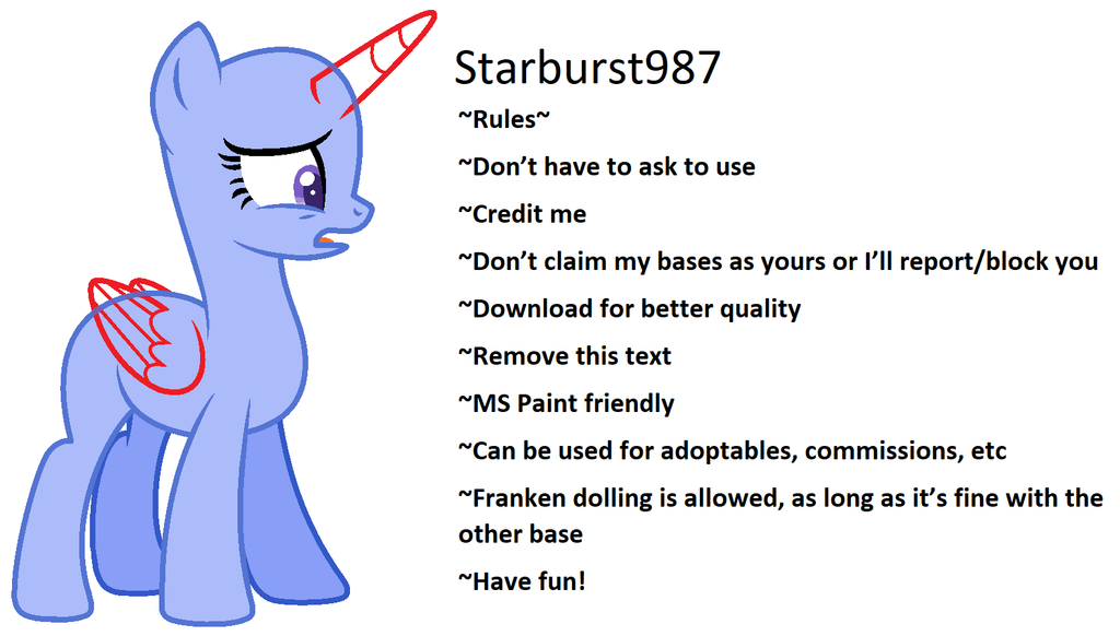 mlp base ms paint friendly