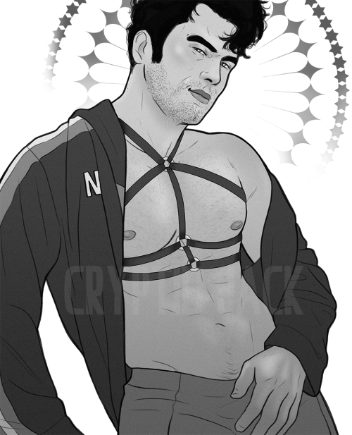 Love drawing Kaidan wearing his man’s sweater, plus a little something extra of his own 