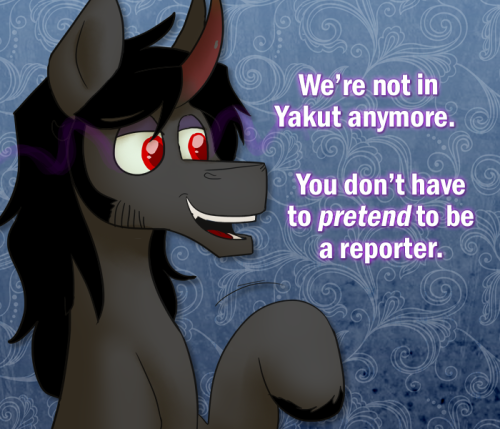 ask-king-sombra:  LISTEN YOU DON’T GET A LOT OF REPORTING OPPORTUNITIES IN THE MIDDLE OF NOWHEEEERE   o: