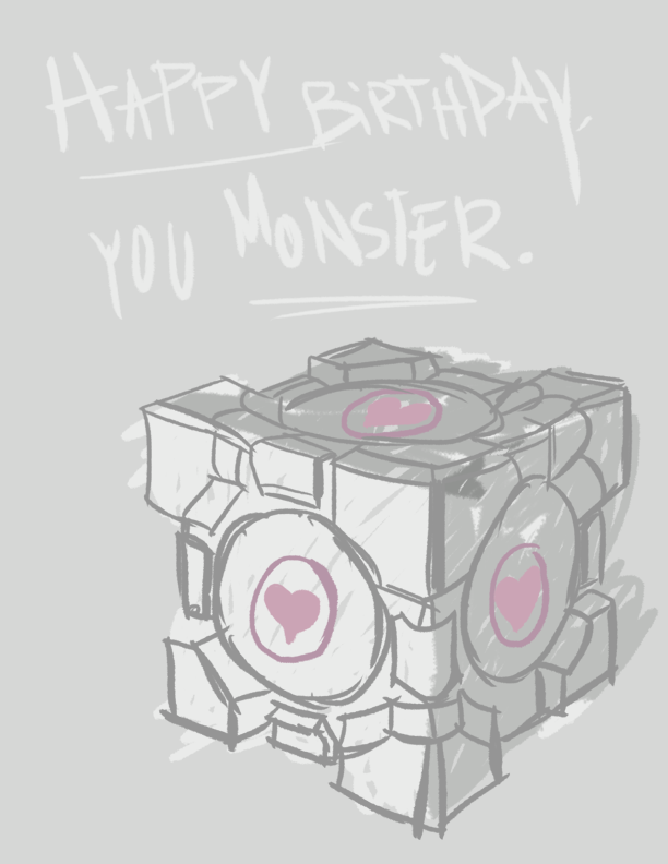jaimeugarte:  Portal sketch/gift for my brother! 