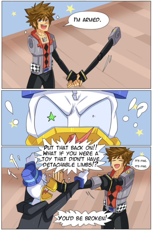 cjs-scribbles:Toy humour. Donald doesn’t get it.