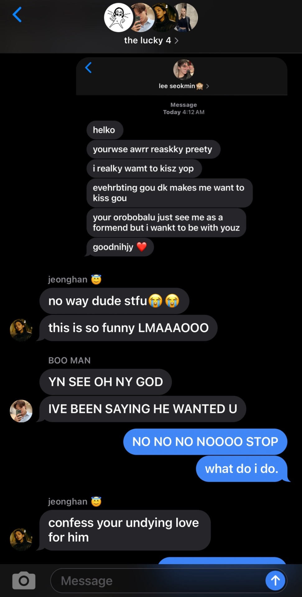 Hi Love! I Really Love Ur Smau They're Really Funny (the Vernon One Had Me Rolling On The Floor For 10