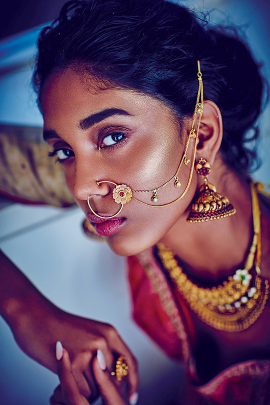 sabyaasachi: Elle India - Gold RushPhotography: Arjun MarkModel: Naomi ...