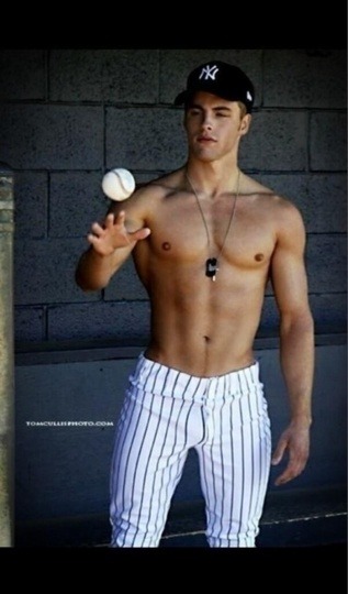 See more hot college jocks here! Hot shirtless baseball muscle jocks!