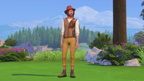 missrubybird: Bernard Vogelbaumfor @simsnowtato who requested a socially awkward Sim who loves Natur