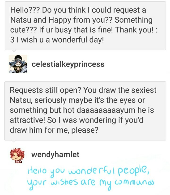 eruzayne:  Natsu Dragneel and his best friend Happy as requested by wendyhamlet and