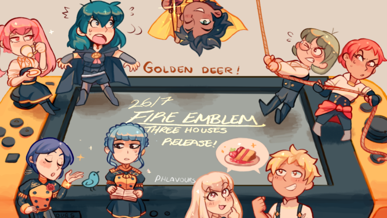 phlavours: Happy Fire Emblem 3 Houses release!  I’m going with Golden Deer, what