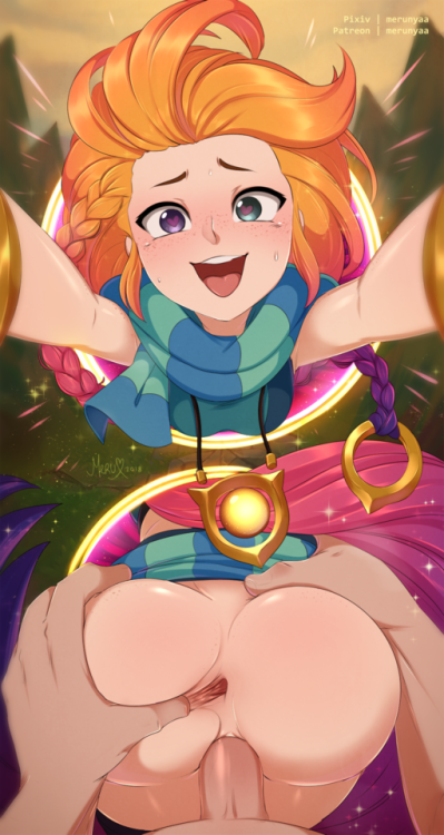 blueeyesklutz: magickightyozakura: Zoe-chan  Artist: Merunyaa Yum