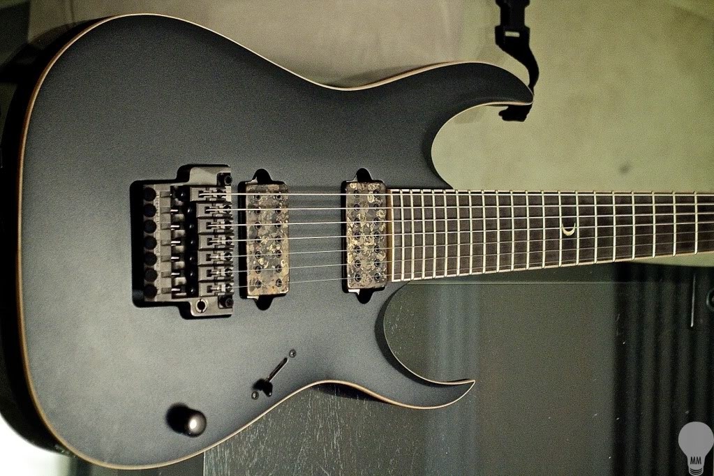 rileywasyes:  Jake Bowen’s Ibanez LACS “Titan” 7 string. I would literally