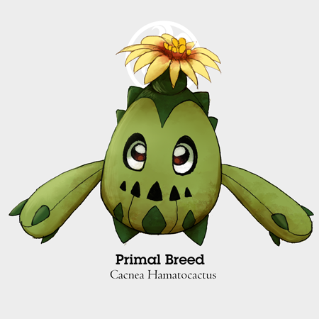 eleanart-approved:  Cacnea Variations/SubspeciesWhen I finally figured that the little crown of this pokemon is actually supposed to be a FLOWER, I just HAD to make these. Took me way too long to find the time to finish them…The original sketch was