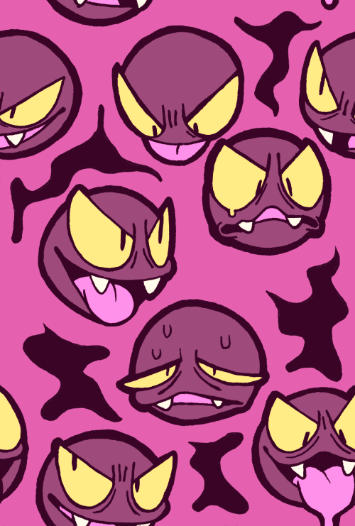 kawart:Tiled Gastly background! Free for your use, but please credit me!!