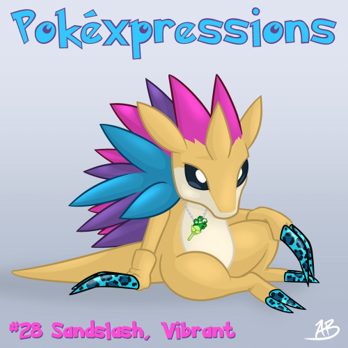 andrewsillustrating:PokÉxpressions - #27, 28Sandshrew and Sandslash have a fairly stoic countenance,