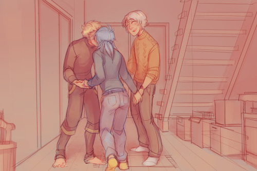 wasongo: noiz and aoba never learned to dress any better clear on the other hand. cute cozy sweaters