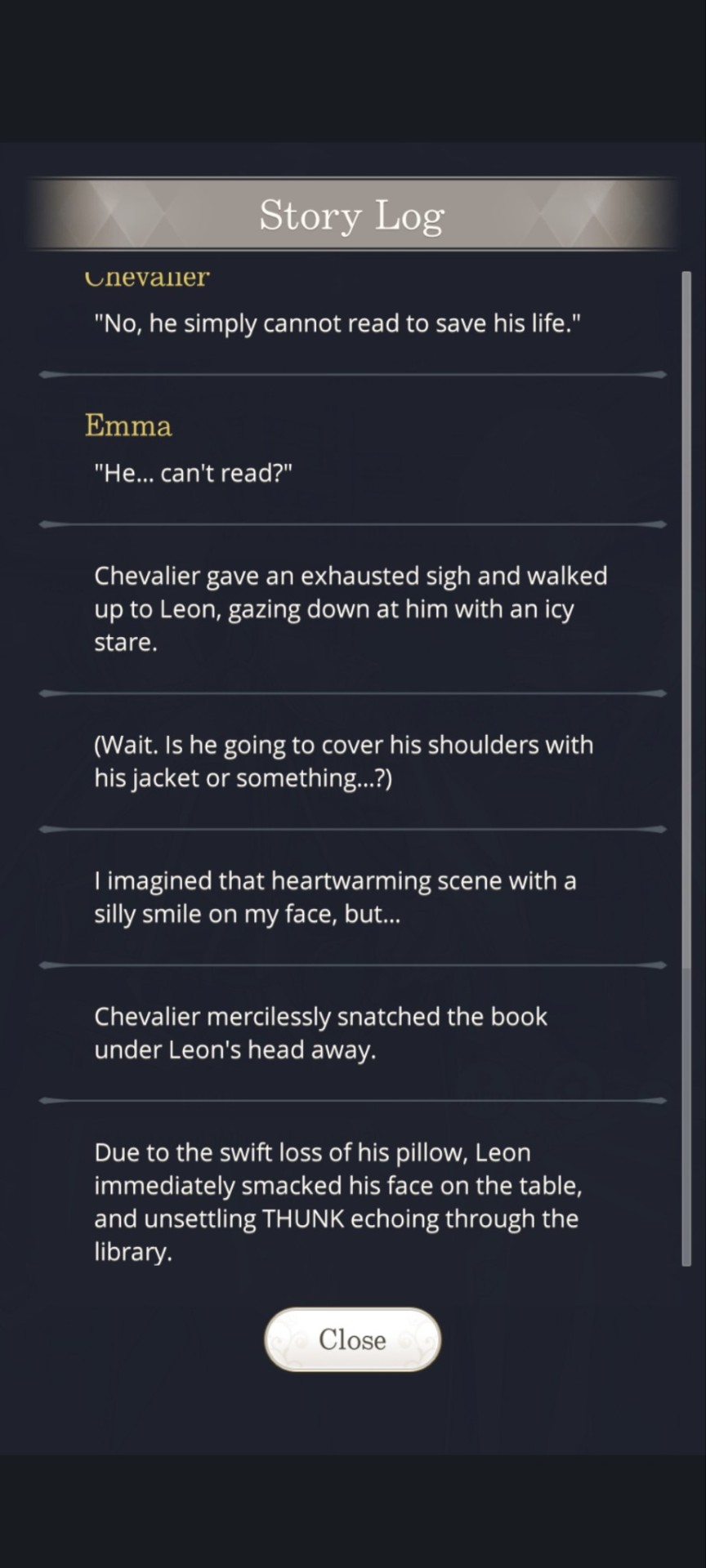 Leon My Dear, Chevalier Himself Is Awakened Everyday By An Absolute Hurricane Of A Man That Is Clavis
