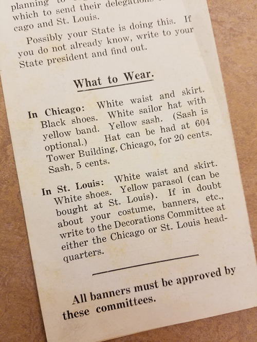 Some wardrobe choices are historic -  like women wearing white June 14, 1916 was the first day of th