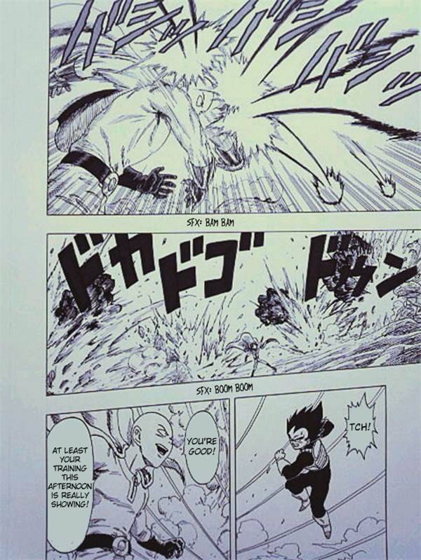 Vegeta versus One Punch Man