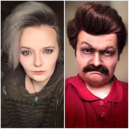 “Hello. My name is Ron Swanson. And this is my Halloween costume.” . #TBT to last year&r