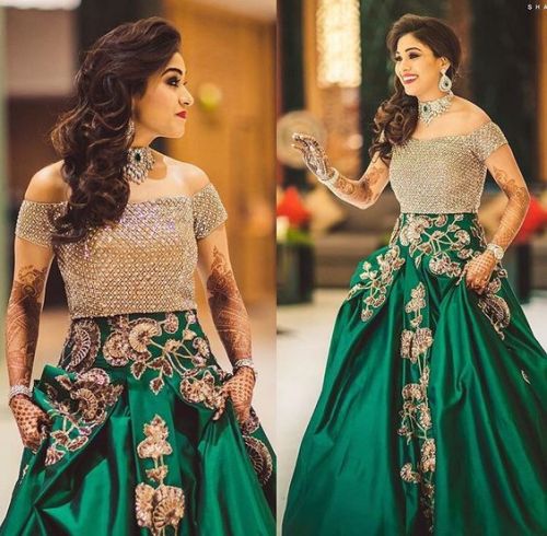 Indian and Pakistani bridal fashions1. Wedding lehenga2. Formal Rajput sherwani3. Anarkali4-5. Brida