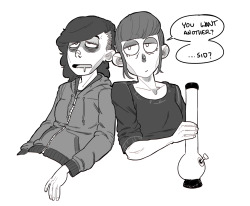 youaregoingtobeok:Today’s story:Sid forgot that she is a big baby and can’t handle bongs.the end