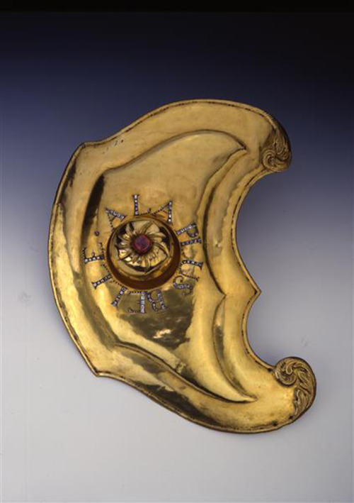 Johann Melchior Dinglinger, Shield design, 1695/1709. Copper, gilded. Staatliche Kunstsammlung Dresd