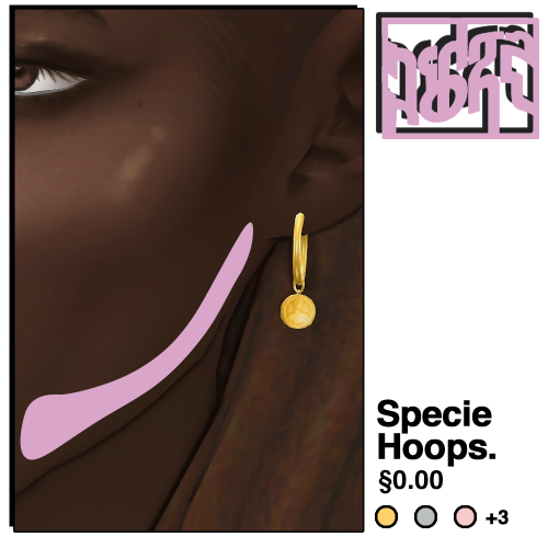 ridgeport: Specie Hoops • I realized i am NOT GOOD at taking previews for earrings. But here ar