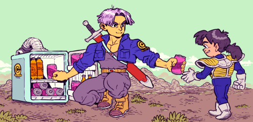yesthisisaaron: I can’t stop thinking about how Trunks travelled back in time, chopped up Free