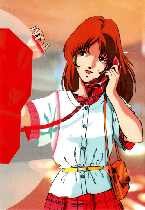 animarchive:    Misa Hayase from Macross illustrated by Haruhiko Mikimoto (Cellu Works, 1991)