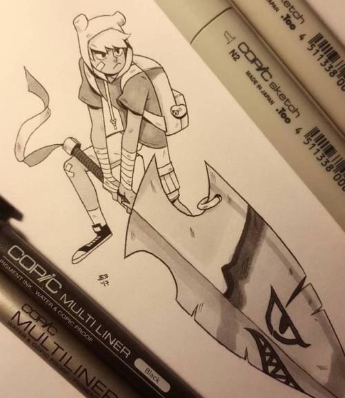 aspirinoverdose:Day20: Sword 2x size of characterfrom my 30 day Burrito Challenge you can follow on 